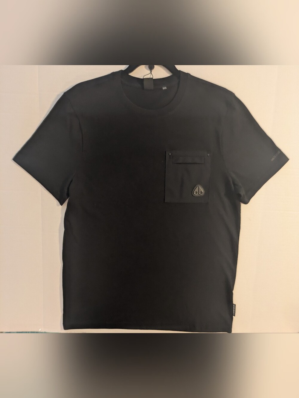 Moose Knuckles Men's Black Pocket Crew Neck T-Shirt- Sm (NWOT)
